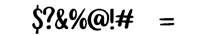 PG Clovers Regular Font OTHER CHARS