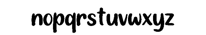 PG Clovers Regular Font LOWERCASE
