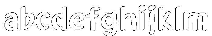 PG Creepy Ghost Outline FONT