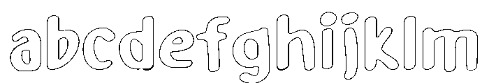 PG Creepy Ghost Soft Outline FONT