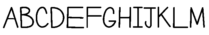 PG Crown Regular Font UPPERCASE