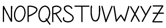 PG Crown Regular Font LOWERCASE