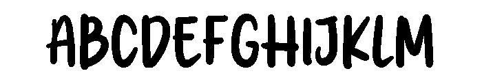 PG Cupcakes Font UPPERCASE