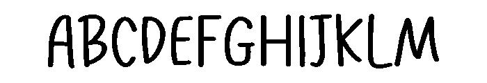 PG Cutella Font UPPERCASE