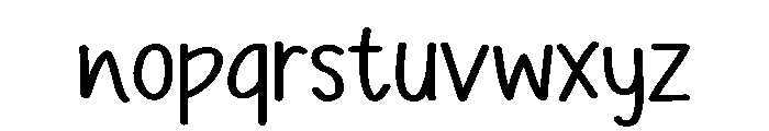 PG Cutella Font LOWERCASE