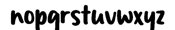 PG Cutie Petals Font LOWERCASE