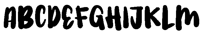 PG Daisy Simple Font UPPERCASE
