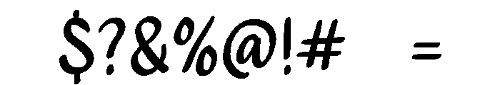 PG Daisyline Regular Font OTHER CHARS