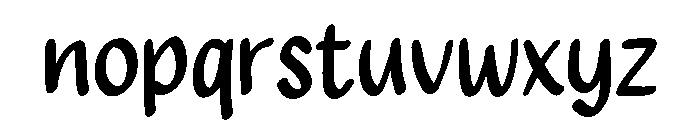 PG Daisyline Regular Font LOWERCASE
