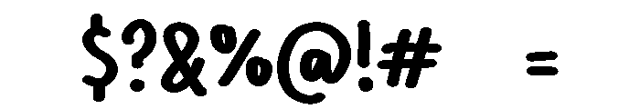 PG Delight Stroke Regular Font OTHER CHARS