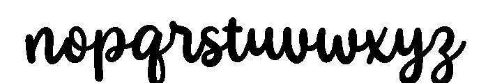 PG Delightful Font LOWERCASE