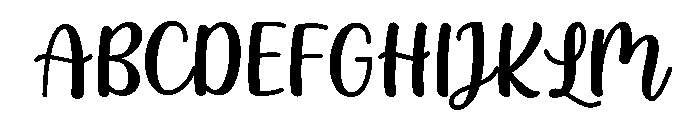 PG Delisha Regular Font UPPERCASE