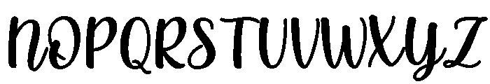 PG Delisha Regular Font UPPERCASE