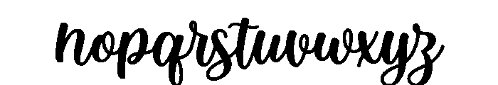 PG Delisha Regular Font LOWERCASE