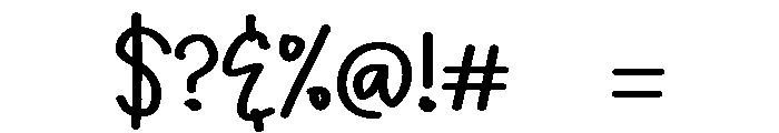 PG Devina Glowie Regular Font OTHER CHARS