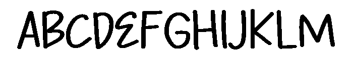 PG Devina Glowie Regular Font UPPERCASE