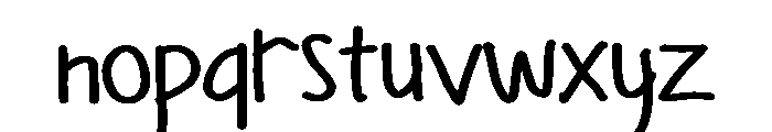 PG Devina Glowie Regular Font LOWERCASE