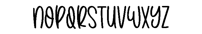 PG Dreaming Regular Font LOWERCASE