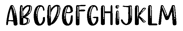PG Dreamy Bubble Regular Font UPPERCASE