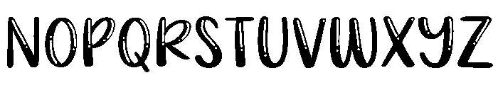 PG Dreamy Bubble Regular Font UPPERCASE