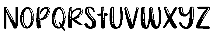 PG Dreamy Bubble Regular Font LOWERCASE