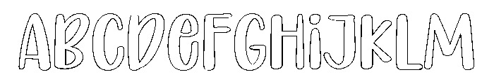 PG Dreamy Outline FONT