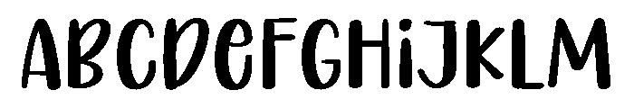 PG Dreamy Regular Font UPPERCASE