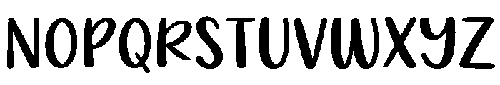 PG Dreamy Regular Font UPPERCASE