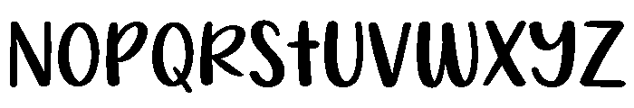 PG Dreamy Regular Font LOWERCASE