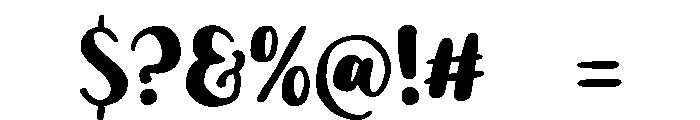 PG Elinora Regular Font OTHER CHARS