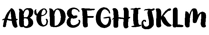PG Elinora Regular Font UPPERCASE