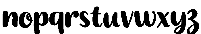 PG Elinora Regular Font LOWERCASE