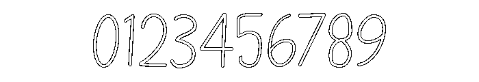 PG Elvarie Outline Font OTHER CHARS