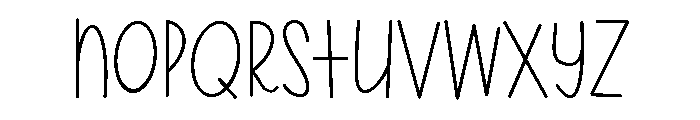 PG Elvarie Regular Font LOWERCASE