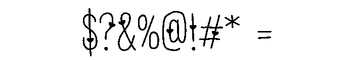 PG Espresso Heart Font OTHER CHARS