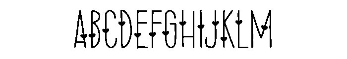 PG Espresso Heart Font UPPERCASE