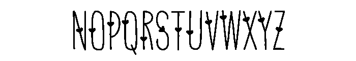 PG Espresso Heart Font UPPERCASE