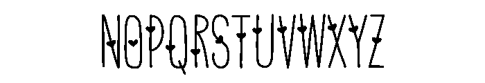 PG Espresso Heart Font LOWERCASE