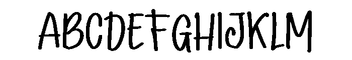 PG Every Morning Font UPPERCASE
