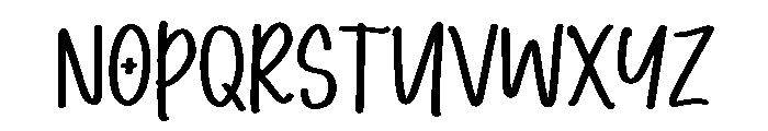 PG Every Morning Font LOWERCASE