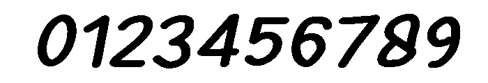 PG Evorine Oblique Font OTHER CHARS