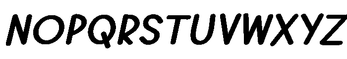 PG Evorine Oblique Font UPPERCASE