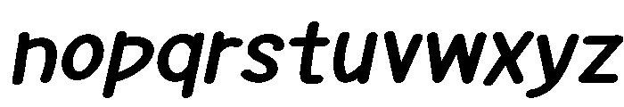 PG Evorine Oblique Font LOWERCASE