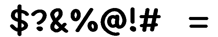PG Evorine Regular Font OTHER CHARS