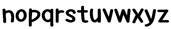PG Evorine Regular Font LOWERCASE