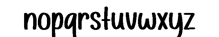 PG Fleura Letters Font LOWERCASE