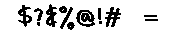PG Florelly Regular Font OTHER CHARS