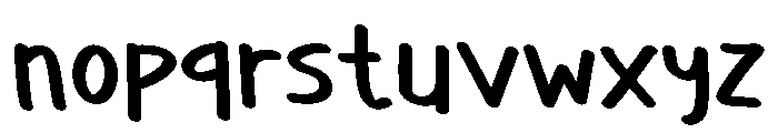 PG Florelly Regular Font LOWERCASE