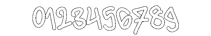 PG Florixa Outline Font OTHER CHARS