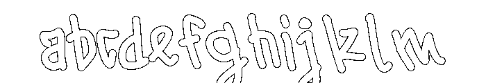 PG Florixa Outline FONT